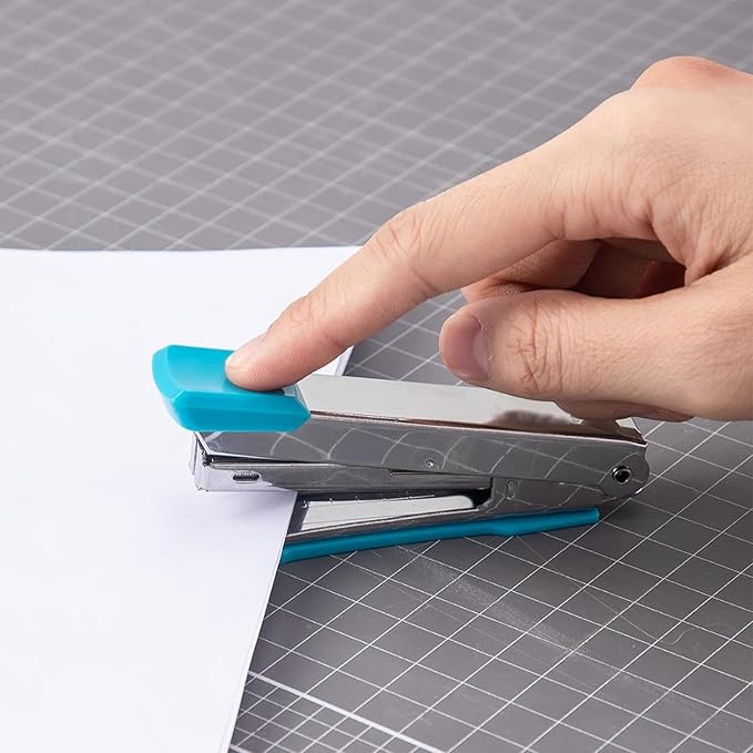 Liudan Stapler Stapler Metal Stapler Set Desktop Stapler 15 Sheets Stapling Capacity Shool Office Supplies 6 Colours Office Stapler (Color : F)