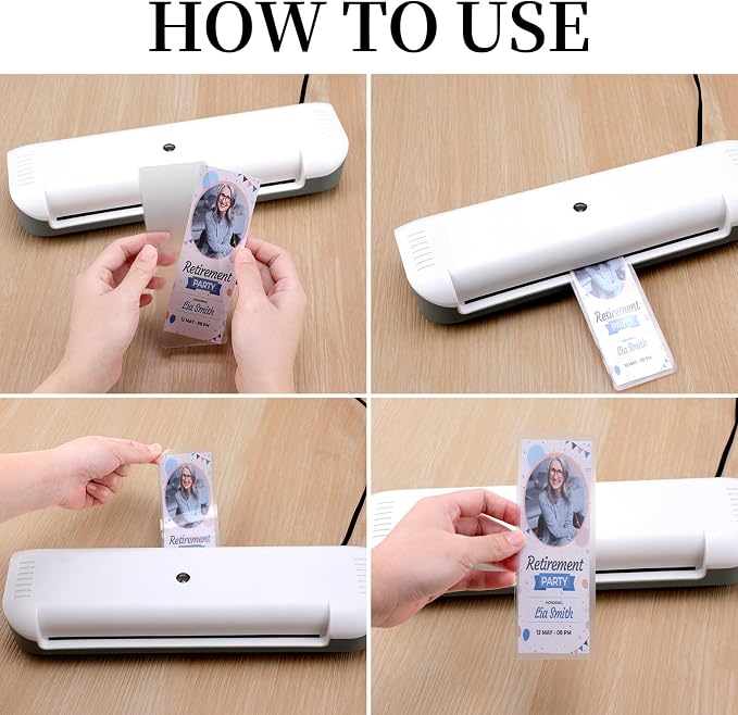 100 Pieces Bookmark Laminating Pouches 2x6 Hot Laminator Sleeves 5 Mil Photo Booth Frames for Book Lovers Nature Lovers (200, 2x6 Inch)