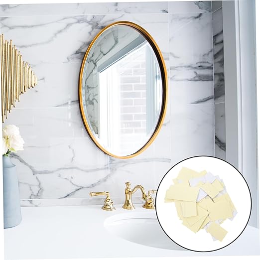 100pcs Heavy Duty Double Sided Tape Waterproof Adhesive Squares for Walls Mirrors Hangers Strong Adhesive Stickers