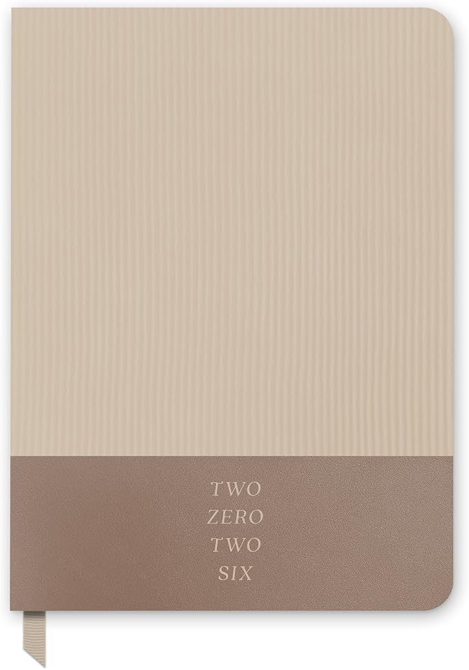 Orange Circle Studio Academic Planner 2025-2026, Sand Dollar, Medium