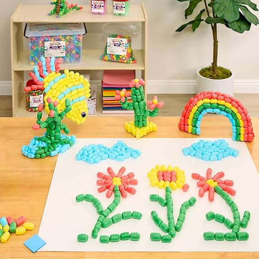 Colorations 3D Building Puffs - 800 Pieces