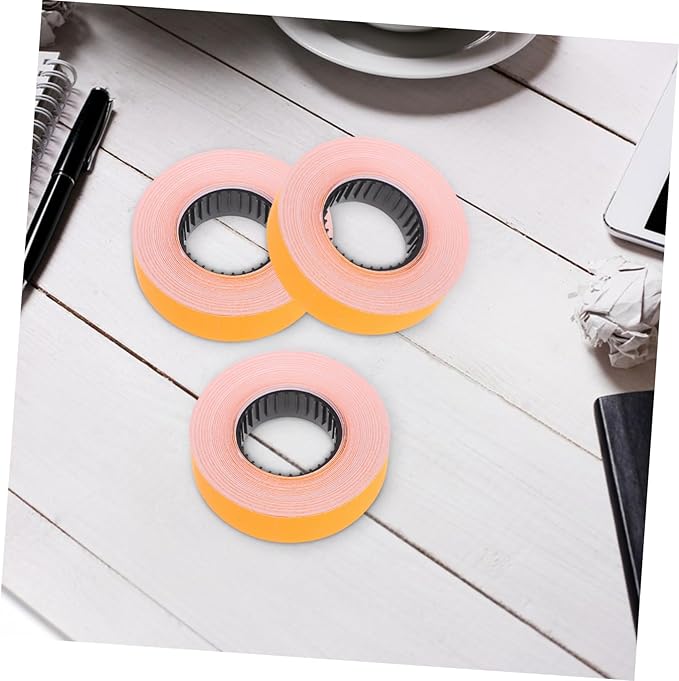 TEHAUX 10rolls Special Paper for Pricemarker Labels Price Tag Sticker Paper Compatible Supermarket Pricing Labels Easy to Apply Stickers