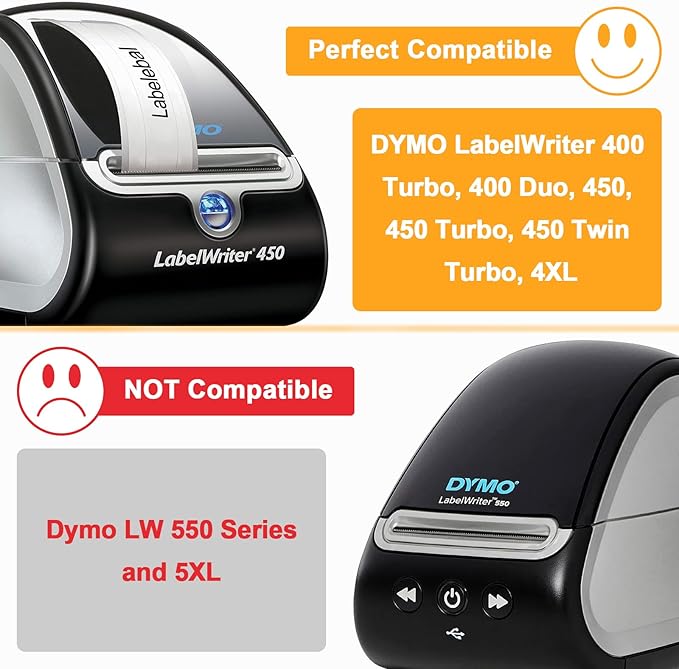 (3600 Labels/3-Proof 1" Core) Labelebal Replacement for DYMO 30256, 2-5/16" x 4"(59 mm x 101 mm) Direct Thermal Labels Postage Address Shipping Labels Compatible for DYMO & Rollo & Zebra Printer