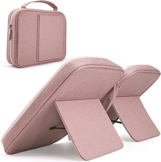 Bible Covers for Men & Women, Bible Case Carrying Church Bag with Book Stand, Bible Bag with Handle, Zipper and Multi-Pockets for Scripture Study Bible Protector