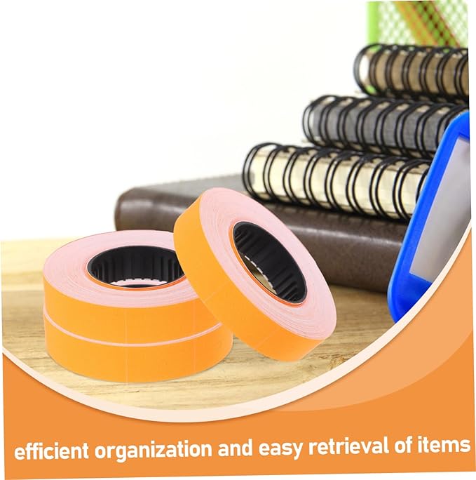 Homoyoyo 10rolls Price Labels for Labeller Supermarket Retail Price Tag Paper Sticker Labels Roll Marker Labeler Paper Easy Application