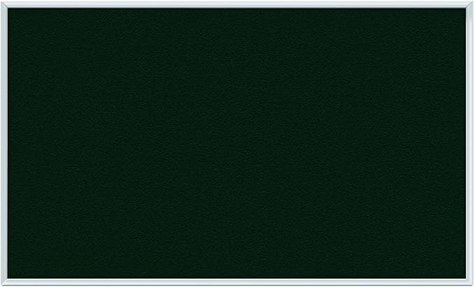 Ghent 1634-183 Ebony Vinyl Bulletin Board, Aluminum Frame, Caramel, 36" x 46.5"