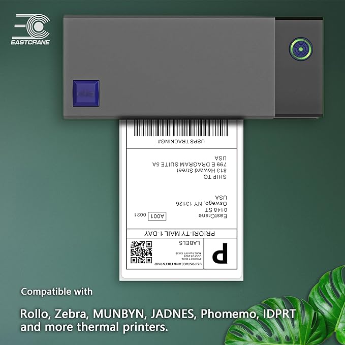 4x6 Thermal Shipping Lables Roll, 500 Labels/Roll,Compatible with Rollo Zebra MUNBYN JADNES Phomemo IDPRT,Commercial Grade,Permanent Adhesive,Perforated