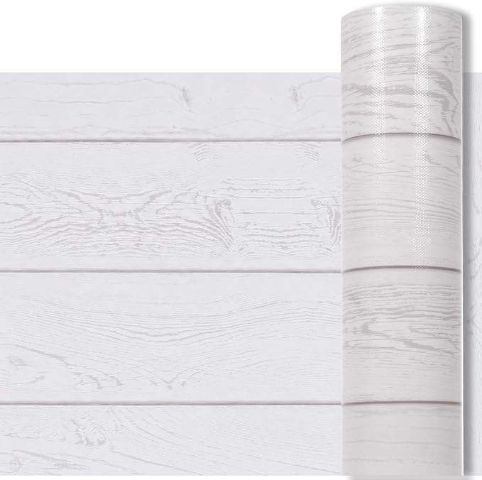 White Wood Bulletin Board Roll Reusable Waterproof Erasable White Wood Non-Woven Fabric Bulletin Board Roll Wrinkle Resistant Background Poster for School Classroom Decor Wrap DIY Crafts 15.7" x 20ft