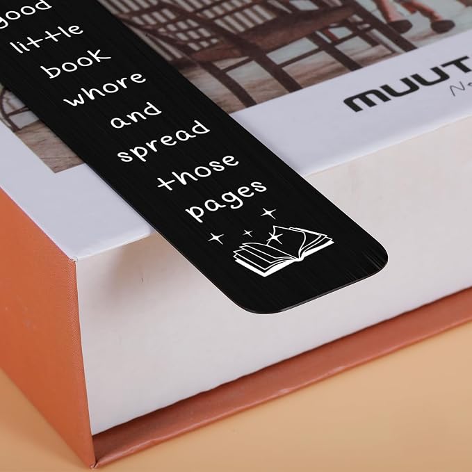 Smutty Bookmarks for Women Smutty Book Lover Gifts for Women Book Lovers Bookworm Bookish Nerd Reading List Bookmark Be a Good Little Book Whore Bookmark Christmas Birthday Book Club Gifts