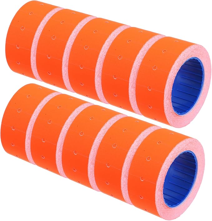 jojofuny 10rolls Price Tag Stickers for Label Gun Compatible Label Gun Stickers Retail Shop Office Pricemarker