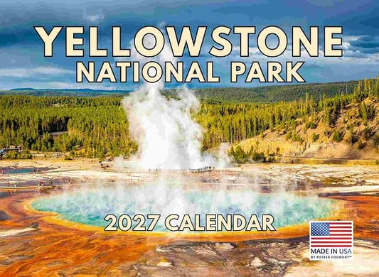 Yellowstone Calendar 2027 National Park Monthly Wall Calender 12 Month
