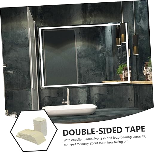 ABOOFAN Heavy Duty Double Sided Tape Strong Adhesive Pads for Mounting 100pcs Square Stickers for Wall Mirror and Hooks Thick Foam Double Side Sticky Tape