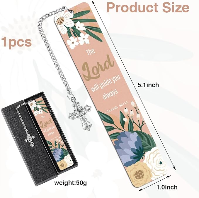 Christian Gifts Bible Bookmark, Religious Bible Verse Metal Bookmark, Inspirational Christian Bookmarks for Women, Her, Book Lovers, Friends, Coworker, Mother, Sister, Wife