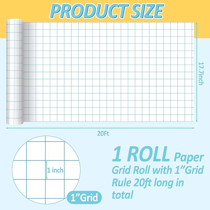 Qyeahkj Blue Checked Bulletin Board Paper Roll Blue White Bulletin Board Background Paper Fade Resistant Classroom Decoration Poster Art Craft Home Wall Education Decoration Supplies 17.7in x 20ft