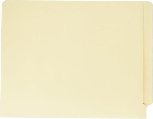 Business Source, BSN17239, 2-Ply End Tab Manila File Folders, 100 / Box, 9 1/2"