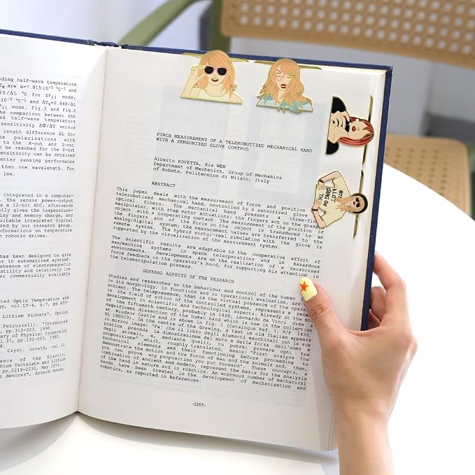 Nikolle 4Pcs Metal Bookmark, Metal Bookmarks for Book Lovers, Novel Books Reading Supplies, Gifts for Fans