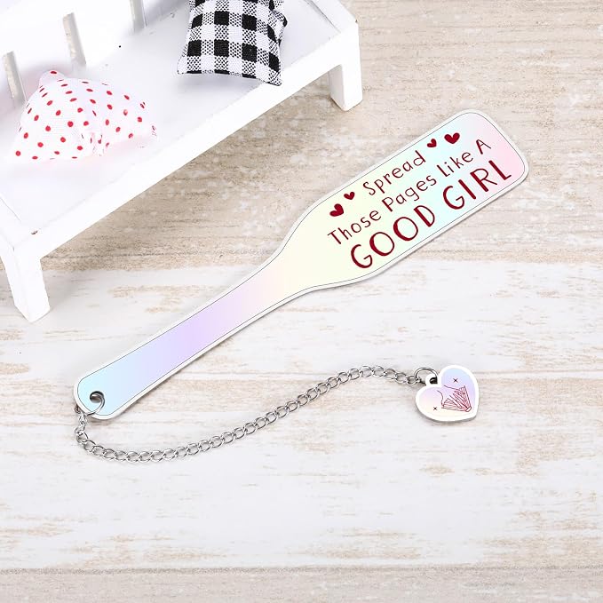Funny Book Lover Gifts for Women Men, Dark Romance Book Merch for Teen Girls Boys Adult Bookish Gifts Good Girl Bookmark, Book Accessories for BookNerds Bookworm Book Lover Funny Bookmark