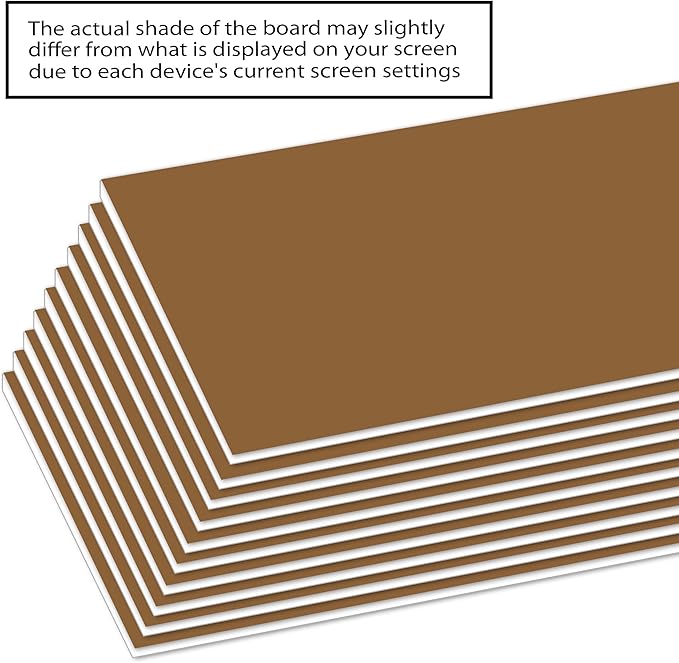 BAZIC Products Foam Board 20" X 30" Brown Color Foam Boards 3/16 Inch Thickness, Presentation Signboards School Craft Project Framing Display, 25-Pack