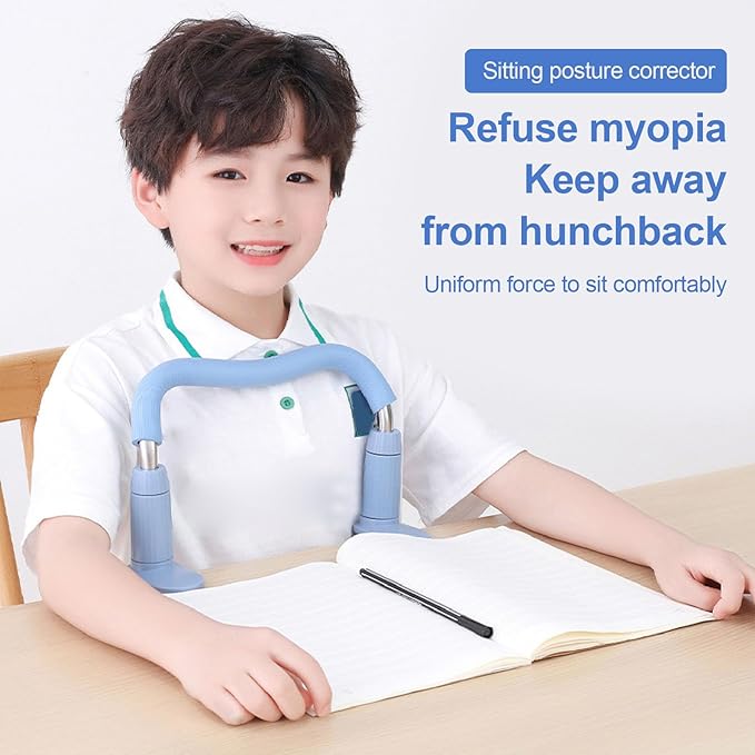 Children Sitting Posture Corrector, Writing Desk Posture Corrector Rack, Adjustable Anti Myopia Writing Frame, M Shaped Protective Rails for Home School