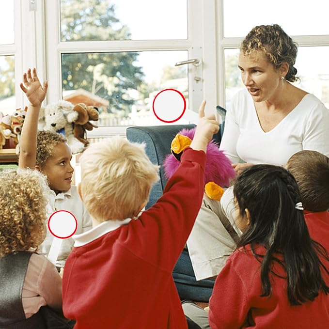 6Pcs Game White Boards Single Sided Paddles Handheld Whiteboards Padding Whiteboards for Students Teachers Office Classroom Meeting Voting Family Games Party
