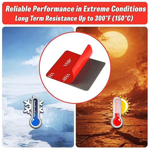 ZZRANYE Double Sided Tape Heavy Duty, VHB Mounting Tape Pad Sticker Strong Adhesive Tape Waterproof Foam Tape for Indoor and Out Door, Home Decoration, Car (Square 1in -30Pcs)