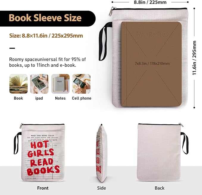 Who is Girl Love Read Books Book Covers for Women Book Lovers, Library Card Pattern Bookcover Protector for Paperbacks with Handle & Pocket for Friends Librarian Bookish, Book Club Gifts for Chritsmas