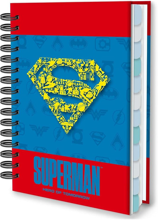 Superman Notebook Planner 2027, Hardcover Weekly Planner with Box, Spiral Calendar Organizer Journal for Teacher Student Hero Fans