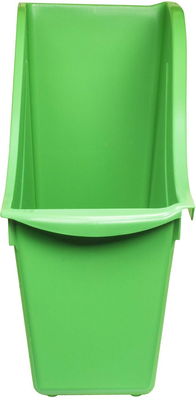 Storex Small Book Bin – Interlocking Plastic Organizer for Home, Office and Classroom, Green, 6-Pack (71111U06C)
