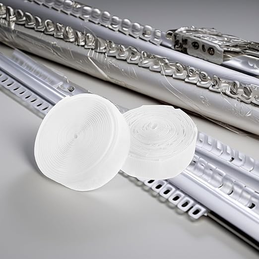 Amosfun Double-Sided Hook and Loop Tape for Curtains Strong Fastener Strips Sided Tape Heavy Duty Strips Sew