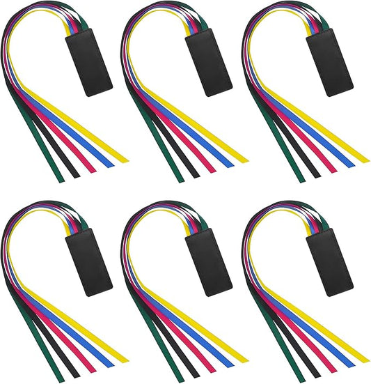 6 Pcs Bible Bookmark, Colorful Ribbon Bookmark, Artificial Leather Bible Ribbons Bookmarks, Page Markers with 5 Ribbons Colors for Books Novel Bible, Reading Lovers Students Teachers, Black