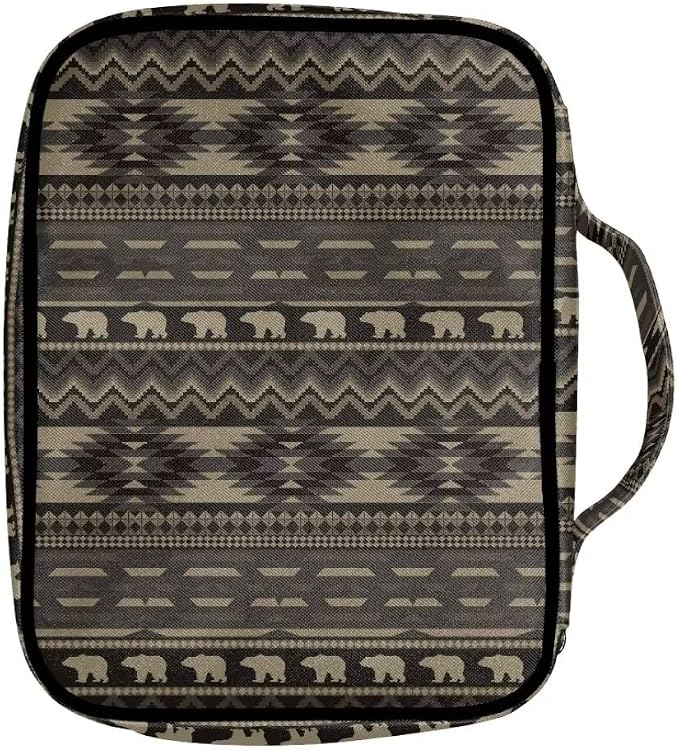 Coldinair Southwest Africa Antique Bible Cover Case for Men Women,Bible Bags Book Covers Kids Scripture Carrying Case with Handle and Pocket,Bible Book Carrying Case Tote Handbag