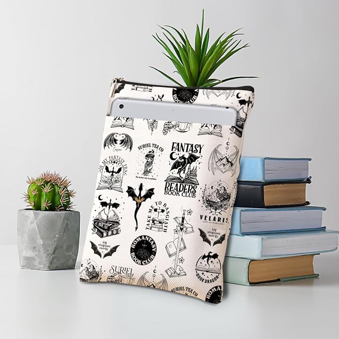 Fantasy Novel Dragon Book Sleeve Books Lovers Gifts Bookish Gifts for Readers Librarian Teacher Mothers Day Graduation Birthday Gift