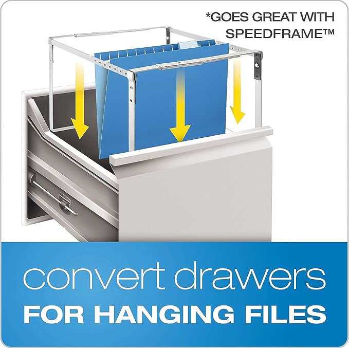 Pendaflex Reinforced Hanging File Folders, Letter Size, Violet, 1/5 Cut, 25/BX (4152 1/5 VIO)