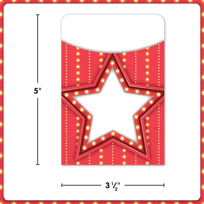 Teacher Created Resources Marquee Library Pockets - Multi-Pack