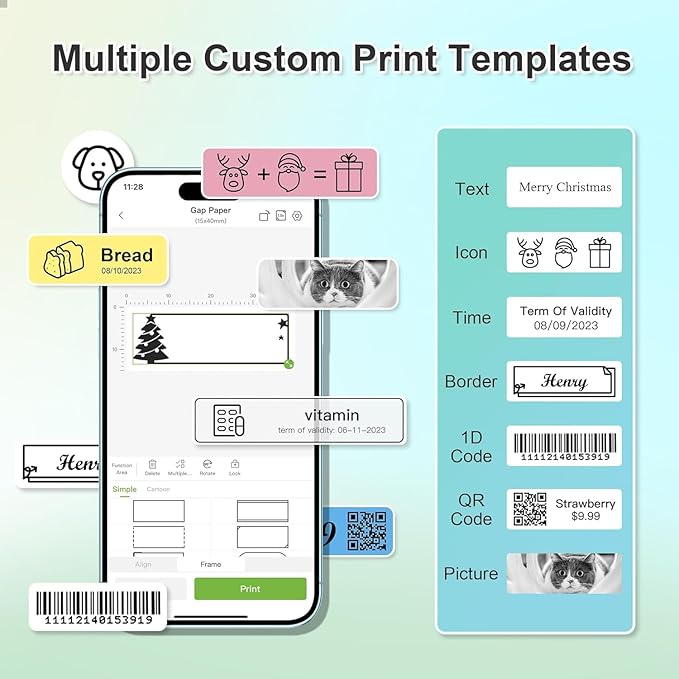 Nelko Genuine P21 Label Maker Tape, Adapted Label Print Paper, 14x50mm (0.55"x1.97"), Standard Laminated Labeling Replacement, Multipurpose of P21 Label Maker, 180 Tapes/Roll, 1 Roll, Transparent