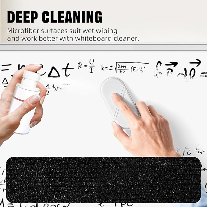Magnetic Detachable Dry Erase Eraser, Glass Board Erasers, 1 Pack, Whiteboard Eraser for Dry Erase Board, Glass Board, Calendar Board, Office and School Supplies (White)