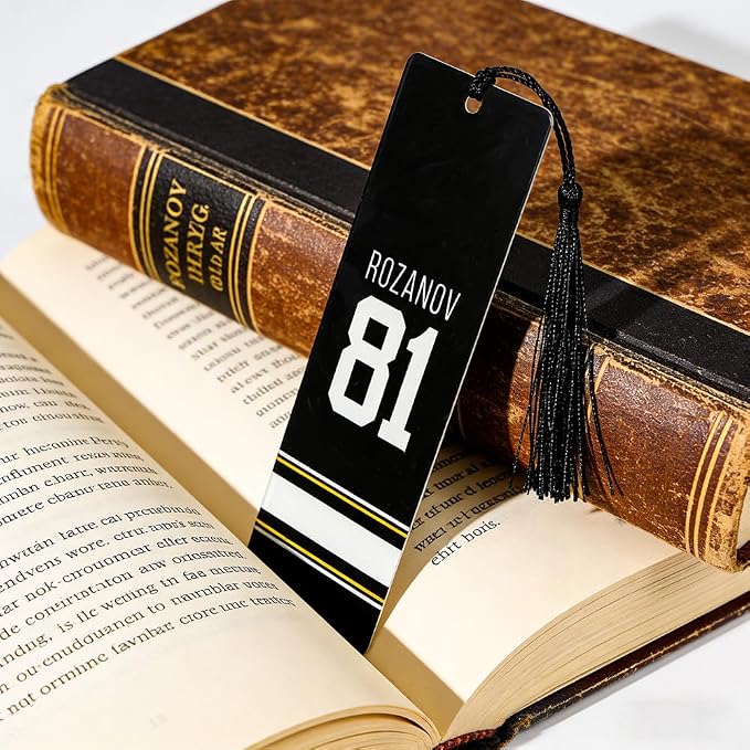 Heated Rivalry Inspired Bookmark Merch Stuff, Ilya Rozanov 81 Shane Hollander 24 Acrylic Bookmarks Gifts Accessories Merchandise for Fans Women Men Easter Birthday Book Lovers (2pcs Style A)