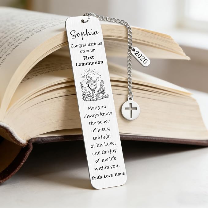Personalized Bible Bookmarks - Custom Name Inspirational Christian Bible Religious Bookmarks Gifts for Women Men Book Lovers (Style-9)