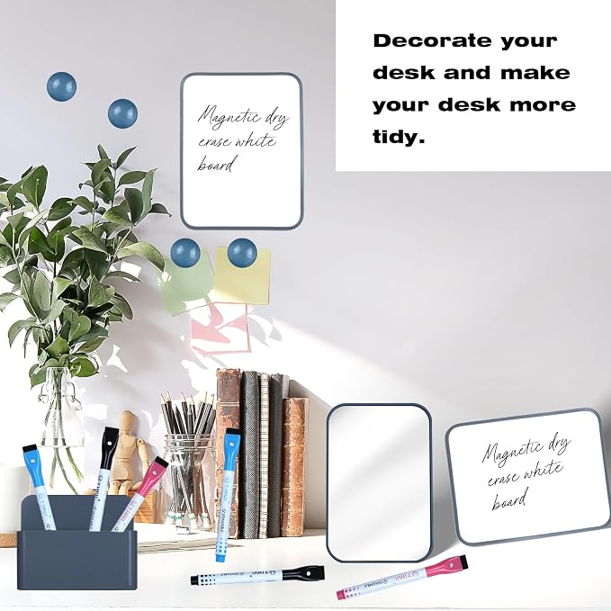 Denylo pro Magnetic Locker Accessories Kit Back to School Essentials Locker Organizer Supplies Includes Whiteboard Mirror Storage Box Dry Erase Marker and More fo Back to School Essentials，Gray