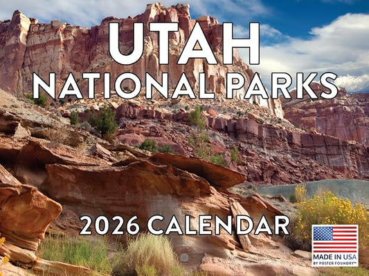 Utah National Parks Calendar 2026 Monthly Wall Calender 12 Month | American Made In The USA