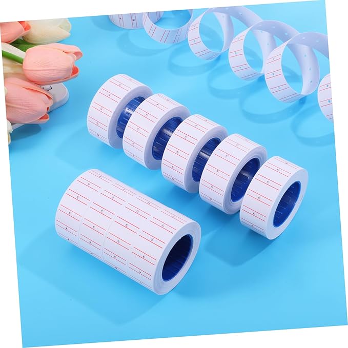 NUOBESTY 10rolls Self-Adhesive Paper Price Tags Garage Tags Sticky Labels Marking Labels