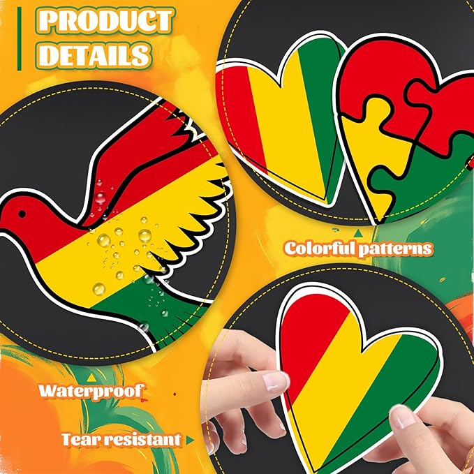 133PCS Black History Month Tree Bulletin Board Set Decorations African American Cutouts Borders with Glue Points for Wall Door Chalkboard Craft School Home Supplies