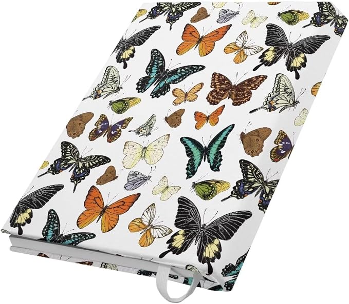 Dreaweet Butterfly Book Covers for Textbooks,Jumbo Book Sleeves for Book Lover Fit 9 x 11 Inches Paperback Hardcover Books Cover Protector,Washable & Reusable