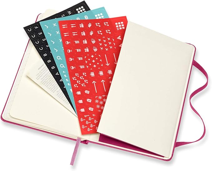 Moleskine 18 Month 2020-2021 Weekly Planner, Hard Cover, Pocket (3.5" x 5.5") Bougainvillea Pink