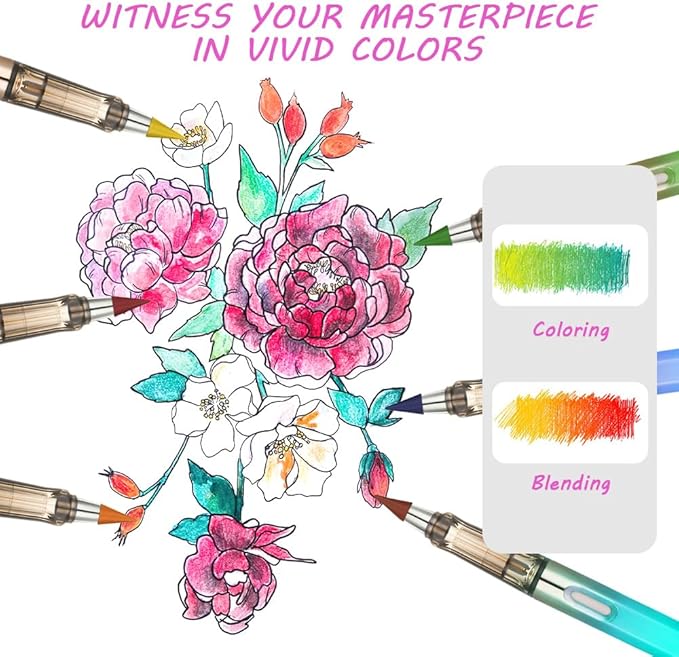 Ainiv Colored Inkless Pencil, 12 Sets No Sharpen Infinity Pencil Reusable Everlasting Pencil with Extra 12 Color Replaceable Nibs Forever Pencil for Writing Drawing Home Office School Supplies