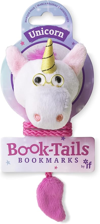 IF Book-Tails Bookmark - Unicorn, White