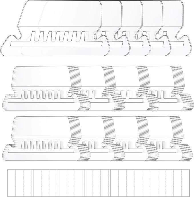 80 Set File Folder Tabs, Include 80 Pcs 3.15“Hanging File Folder Tabs 80 Pcs 2" Inserts Labels, Plastic File Folder Tab for Hanging Folders Files