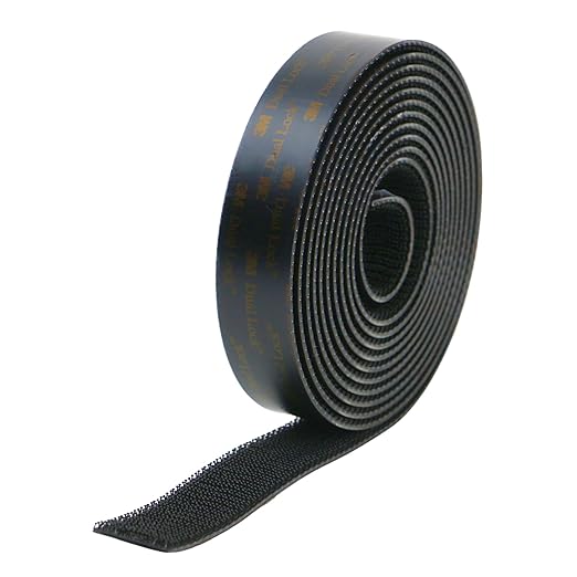 3M VHB Scotch SJ3550 Dual Lock 250 Reclosable Fastener: 1" x 10 ft., black