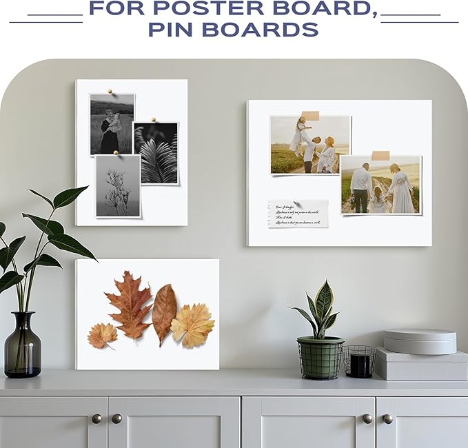 Golden State Art 25 Pack 8x10 Foam Boards 1/8 Inch Thickness White Foam Poster Boards for Presentation Signage Sheet for School Crafts Office Art Projects