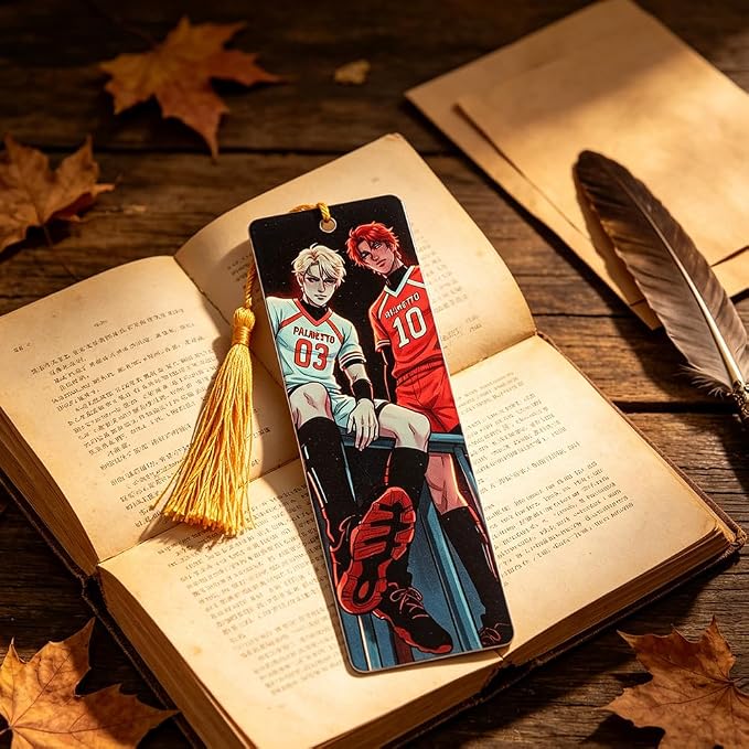 The Foxhole Court Inspired Acrylic Bookmark Set, 3PCS Double-Sided Printed Bookmarks with Tassels, Durable Book Markers for Reading, Anime Fan Gift, Book Lover Accessories (3PCS-Foxhole)